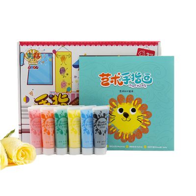Factory Supply 6 Color Paint, Non Toxic DIY Finger Paint Set