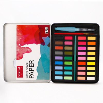 36 colors solid watercolor paint set student art watercolor paint set