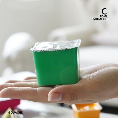 Factory Supply Gouache 42 Color Plastic Case Package 80 ML Jelly Gouache Refill